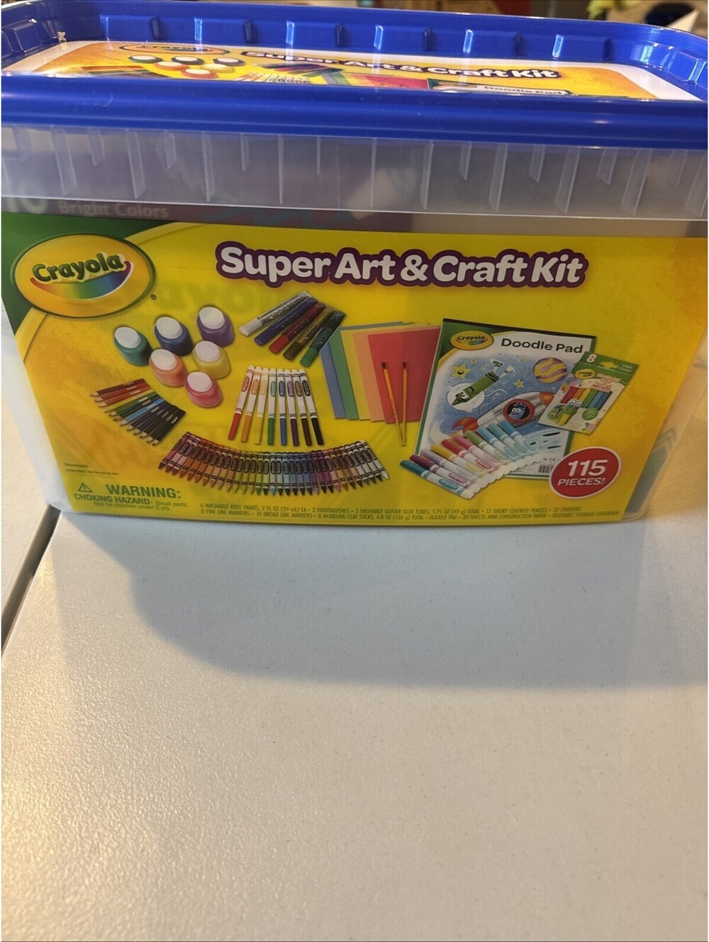 Crayola Super Art & Craft Kit Set [115 pieces!] Crayons, Markers Unopened Gift